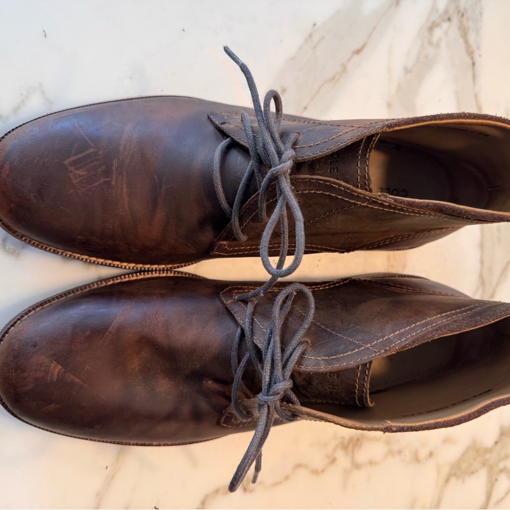 Cole Haan Brown Leather Chukka Boots